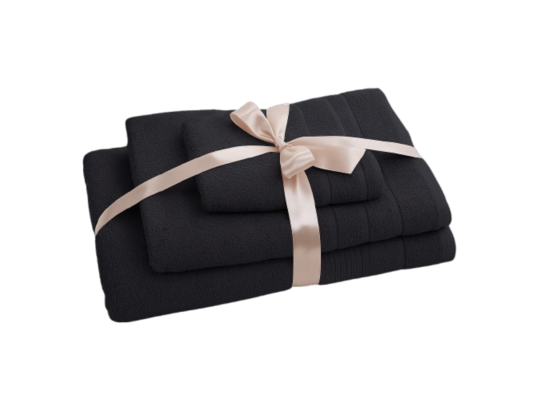 Komplet ręczników April grafitowy 3 sztuki EUROFIRANY