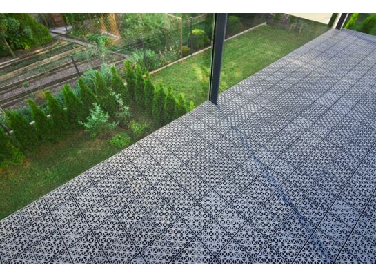 Kratka tarasowa 30 x 30 x 1,2 cm grafitowa