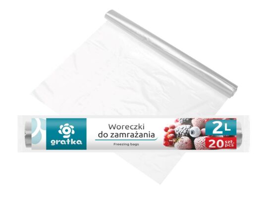 Woreczki do zamrażania Gratka 2L 20 x 28 cm 20 sztuk