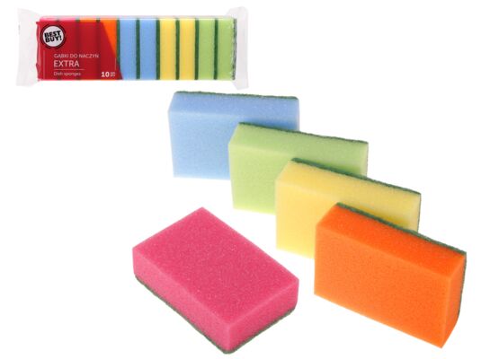 Gąbki do naczyń Extra 10 sztuk