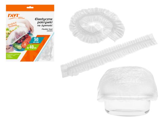 Elastyczne pokrywki na żywność 50 sztuk