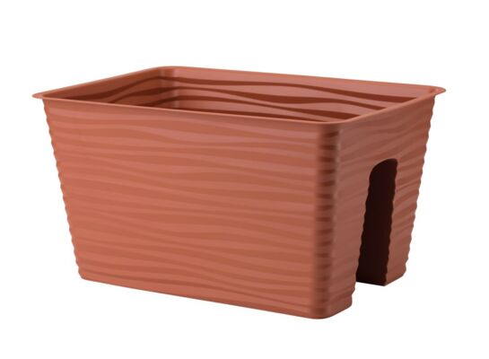 Donica balustradowa Sahara 40 cm terakota czerwony