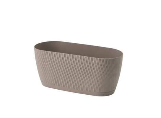 Skrzynka Mika 27 cm z podstawką szaro-beżowy