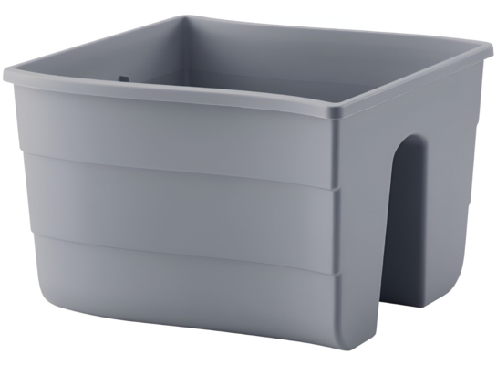 Donica balustradowa Fala Wave 30 cm platynowy