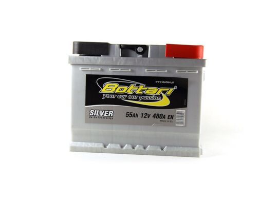 Akumulator samochodowy 55 Ah / 12 V P+ / 0 / prąd rozruchu 480