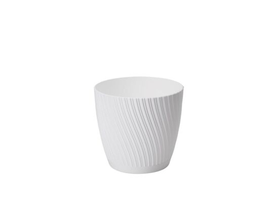 Doniczka Mika z podstawką 27 cm biały