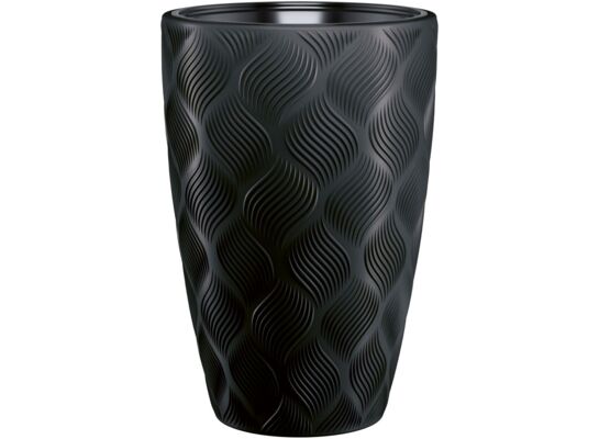 Doniczka Flow Slim 30 cm głęboki czarny