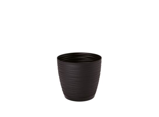 Osłonka Sahara Petit okrągła z podstawką 13 cm czarny