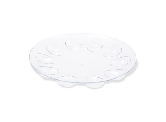 Półmisek do jajek transparentny 23,3 cm