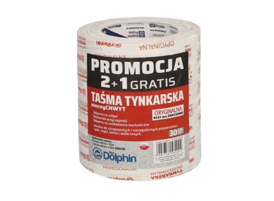 Taśma tynkarska DTPRW 30 dni 48 mm x 50 m 3 sztuki