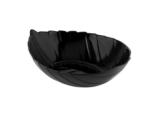 Salaterka Nocturn liść 27,5 x 22,5 cm czarny