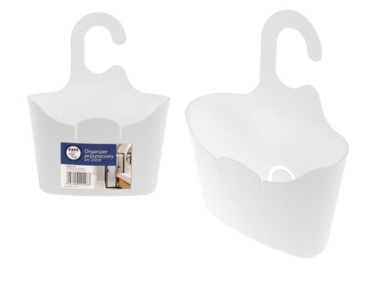 Organizer prysznicowy 8 x 19 x 24,5 cm biały