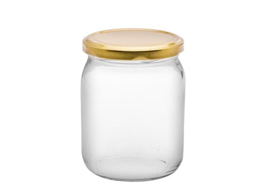 Słoiki New 500 ml ze złotą nakrętką 6 sztuk