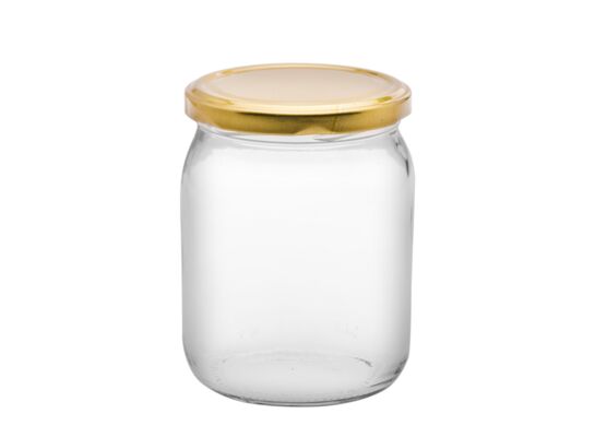 Słoiki New 500 ml ze złotą nakrętką 6 sztuk
