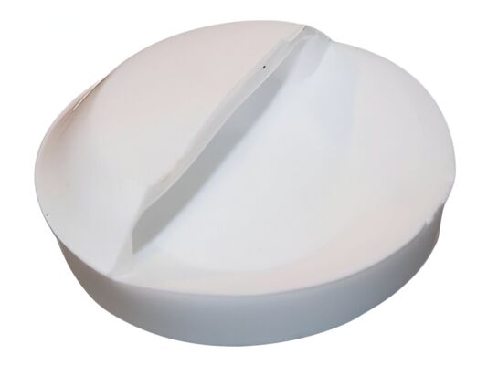 Korek syfonu zlewu biały