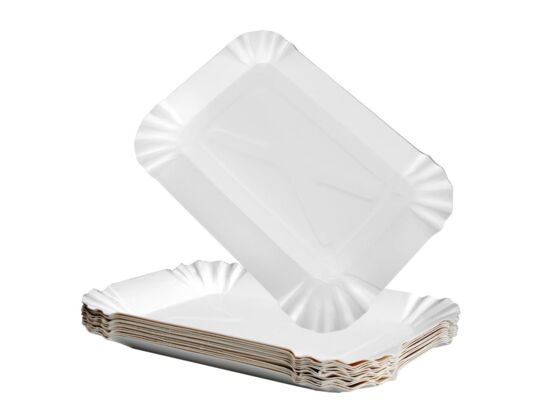 Tacki papierowe Simple Solution 100 sztuk biały