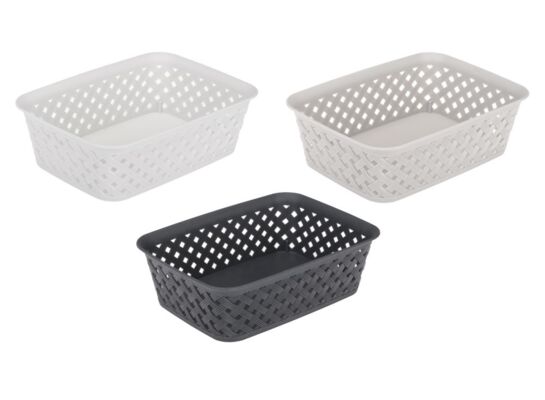 Koszyk ażurowy Wyspa Okazji 19,5 x 14,5 x 6 cm mix kolorów