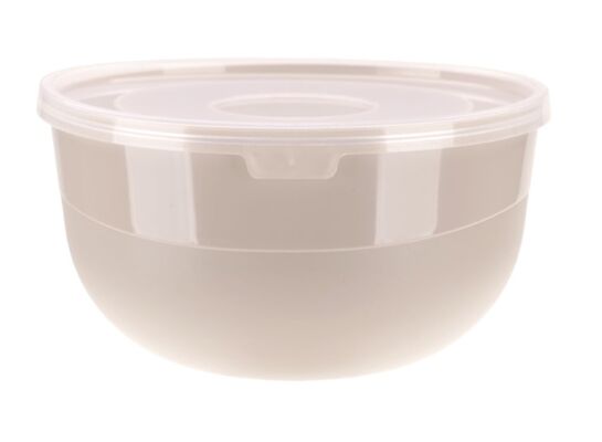 Miseczka 1,2 l z pokrywką beżowy