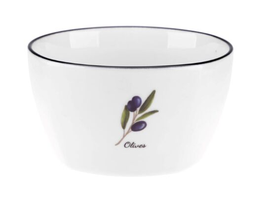 Miseczka porcelanowa Prowansja oliwka 350 ml biały