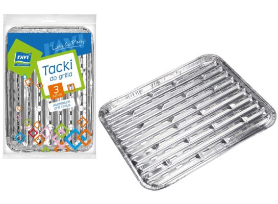 Tacki aluminiowe Simple Solutions 3 sztuki 28 x 22 cm