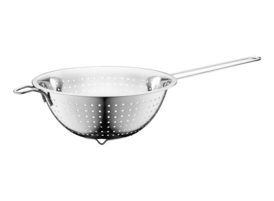 Cedzak ze stali nierdzewnej z rączką 20 cm srebrny