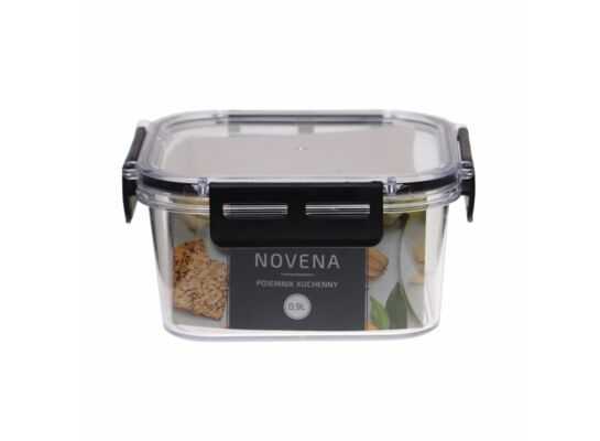Pojemnik kwadratowy Novena 0,9 l transparentny
