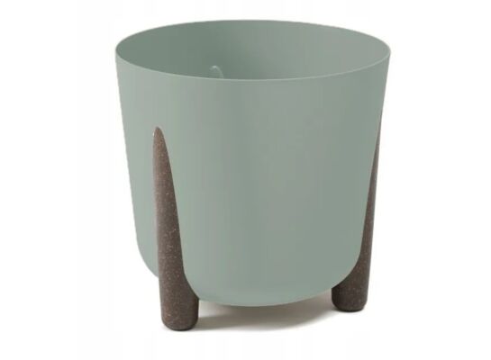 Donica okrągła Frida Recycled 18 cm szaro-zielony