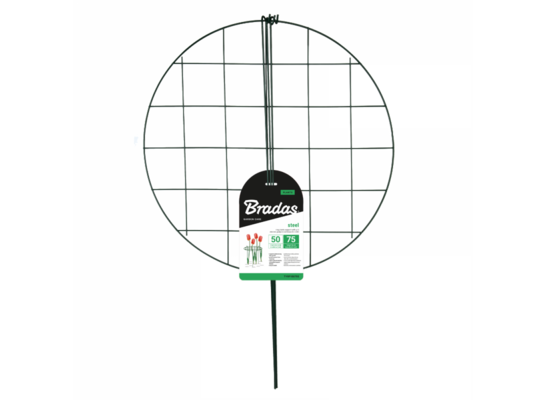 Podpora pierścieniowa do roślin 50 x 75 cm siatkowa zielona