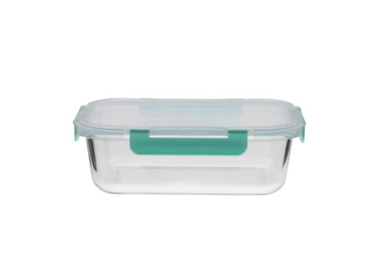 Pojemnik szklany Ava kwadratowy 1 l transparentny