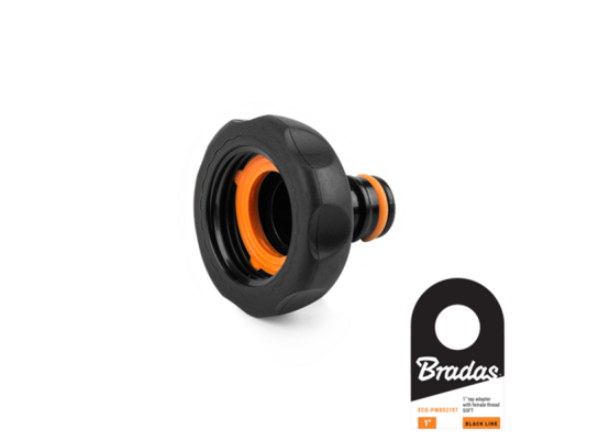 Przyłącze na kran GW1" BLACK LINE SOFT Bradas