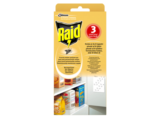 Pułapka lepowa monitorująca obecność moli 3 sztuki Raid