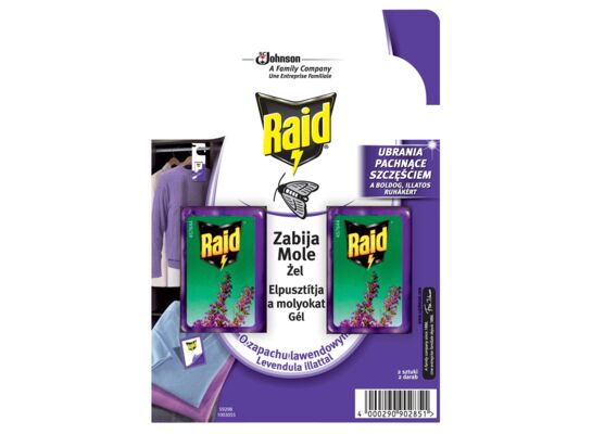 Zawieszka przeciw molom w żelu lawenda 6 ml Raid
