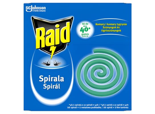 Spirala na komary 10 sztuk Raid