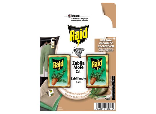 Zawieszka przeciw molom w żelu cedr 6 ml Raid
