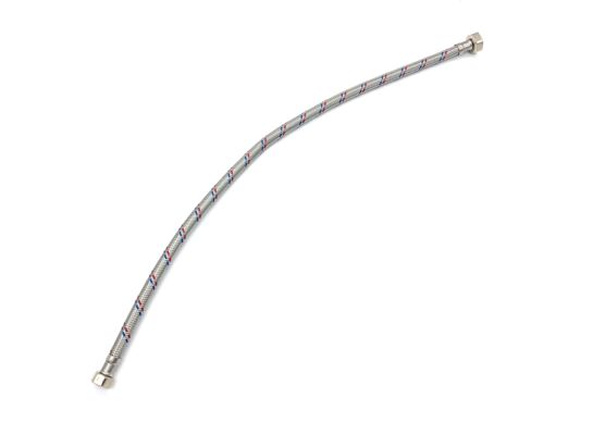 Wężyk nierdzewny 1/2" x 1/2" 60 cm ww