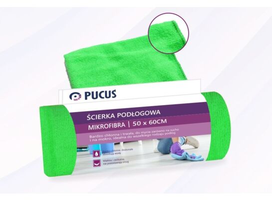 Ścierka podłogowa Mikro 50 x 60 cm limonkowy Pucuś New