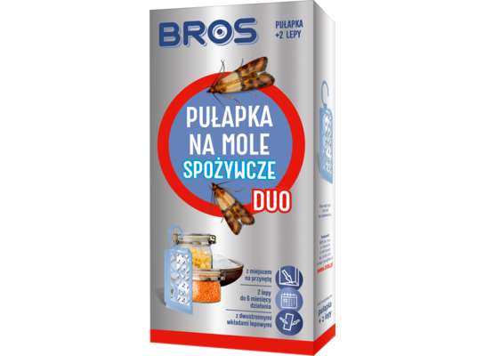 Pułapka na mole spożywcze DUO + 2 wkłady Bros