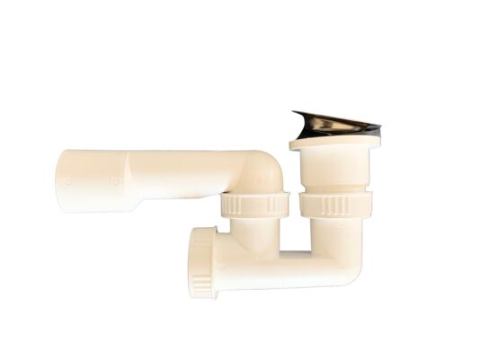 Syfon brodzikowy z rewizją, osadnik sitko ze stali nierdzewnej