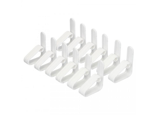 Klipsy do obrusów 12 sztuk biały