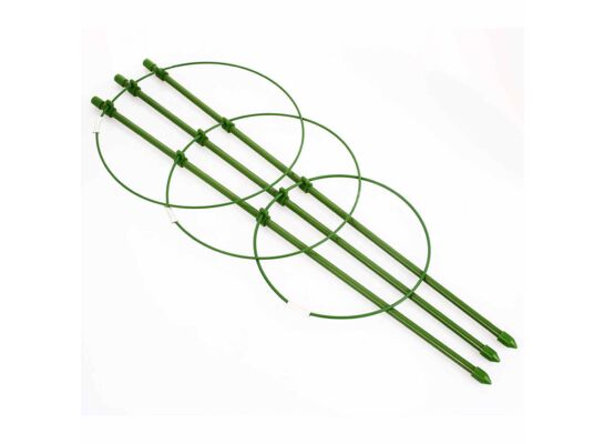 Podpora ogrodowa do roślin pierścieniowa 100 cm zielona
