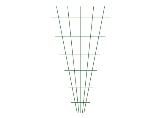 Kratka do pnączy 150 x 75 - 15 cm zielona