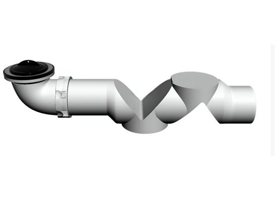 Syfon brodzikowy Flat sitko plastikowe korek PCV