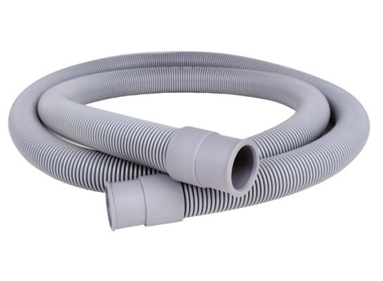 Wąż odpływowy pralki 200 cm szary