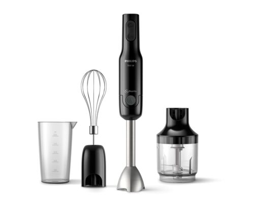 Blender ręczny Promix Daily Collection HR2543/90 z mini rozdrabniaczem i końcówką do ubijania Philips
