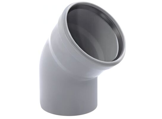 Kolano kanalizacyjne fi 110/67 popiel