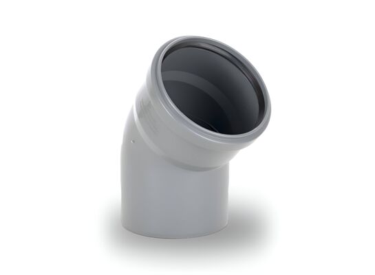 Kolano kanalizacyjne fi 110/30 popiel