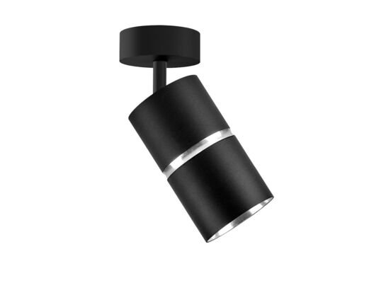 Lampa ścienno-sufitowa Bamboo ruchoma 1 x GU10 czarny GOLDLUX