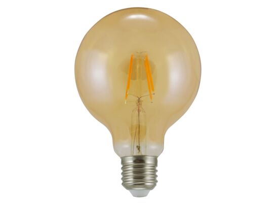 Żarówka dekoracyjna Vintage LED Filament Amber G95 E27 WW 2000 K 320 lm Sanico