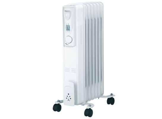 Grzejnik olejowy VO0273 55 x 12,5 x 38 cm biały Volteno