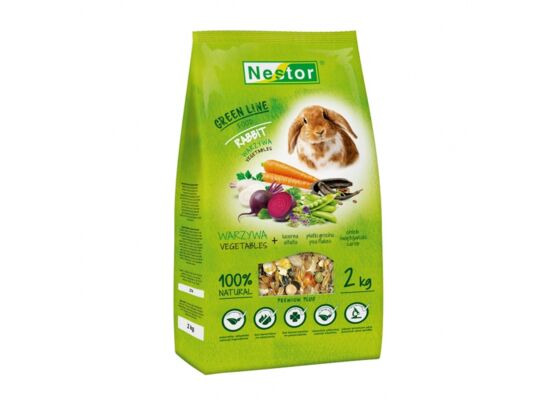 Pokarm dla królików 2 kg GREEN LINE Nestor